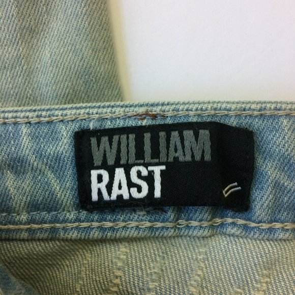 William Rast Womens Jeans Size 27 Skinny Mid Rise Ripped Distresed Light Wash - Picture 6 of 8